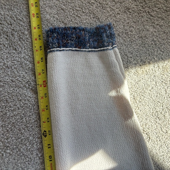 POL Cream Knit Sweater Hoodie American Flag boho Oversized NEW USA size Small - Picture 9 of 10